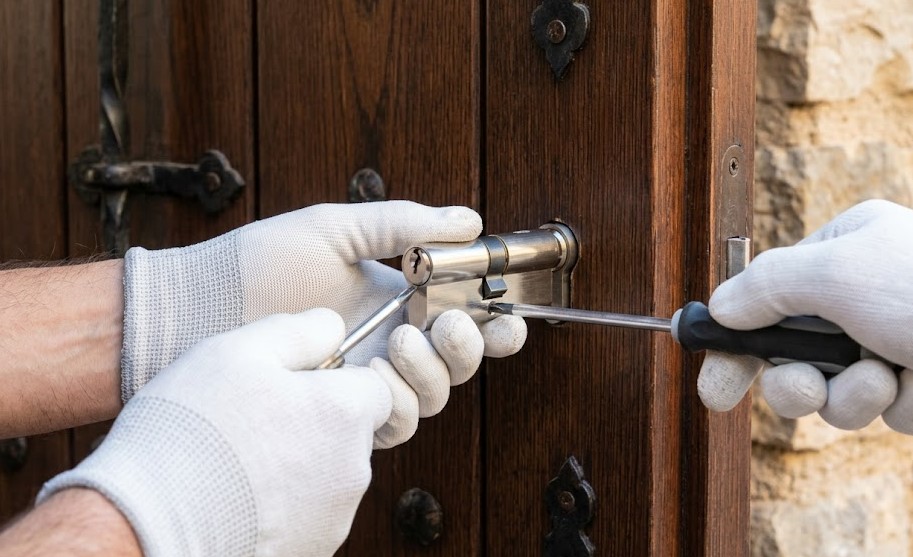 Servicio de cambio de cerraduras y bombines de seguridad antibumping por cerrajero en Palafrugell